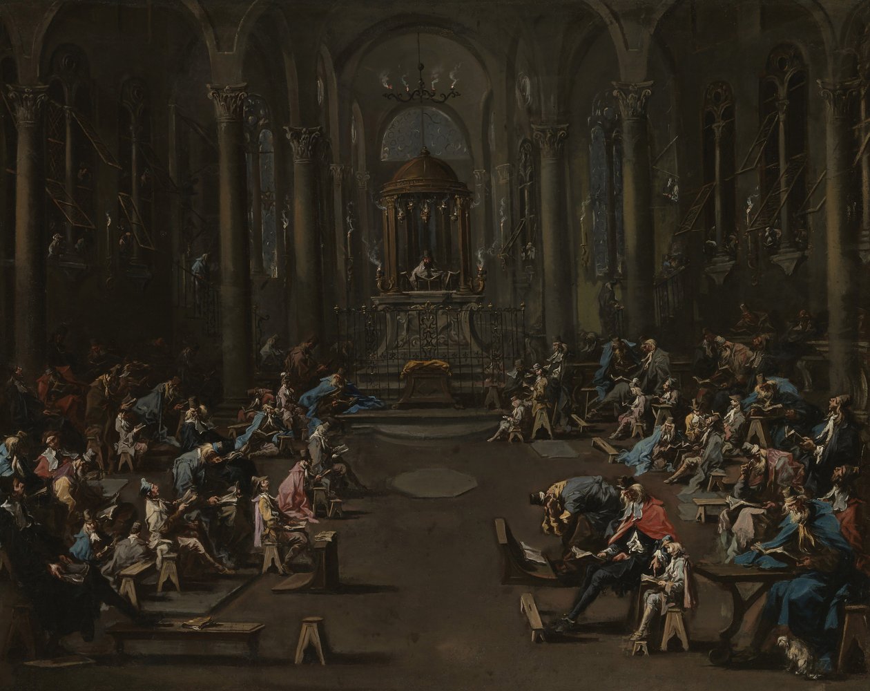 La sinagoga, 1725-35 de Alessandro Magnasco