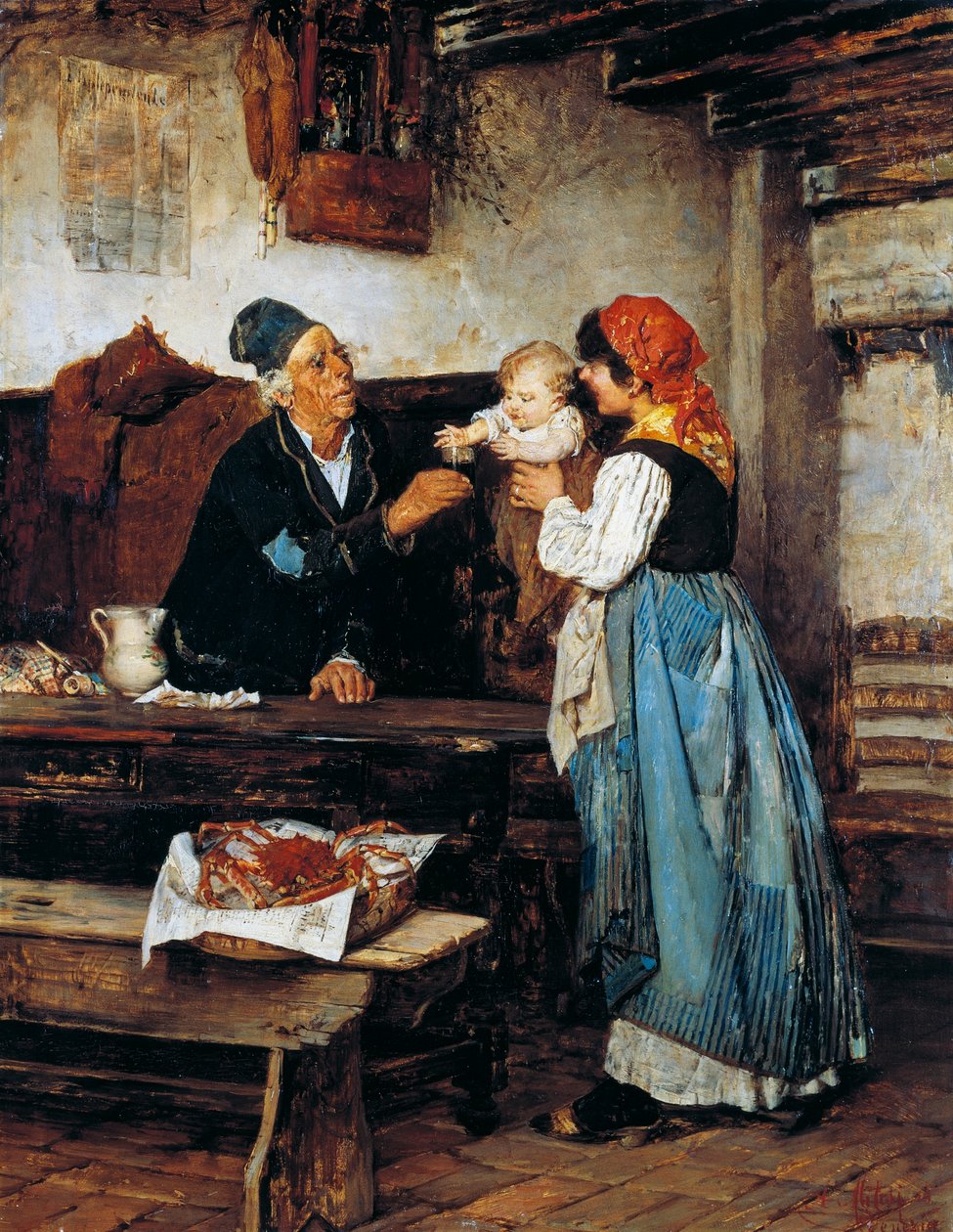 Abuelo ofreciendo de Alessandro Milesi