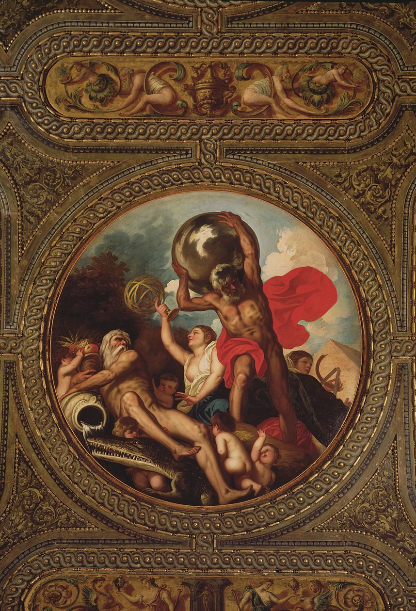 Alegoría de la Astronomía, del techo de la biblioteca, 1635 de Alessandro Padovanino