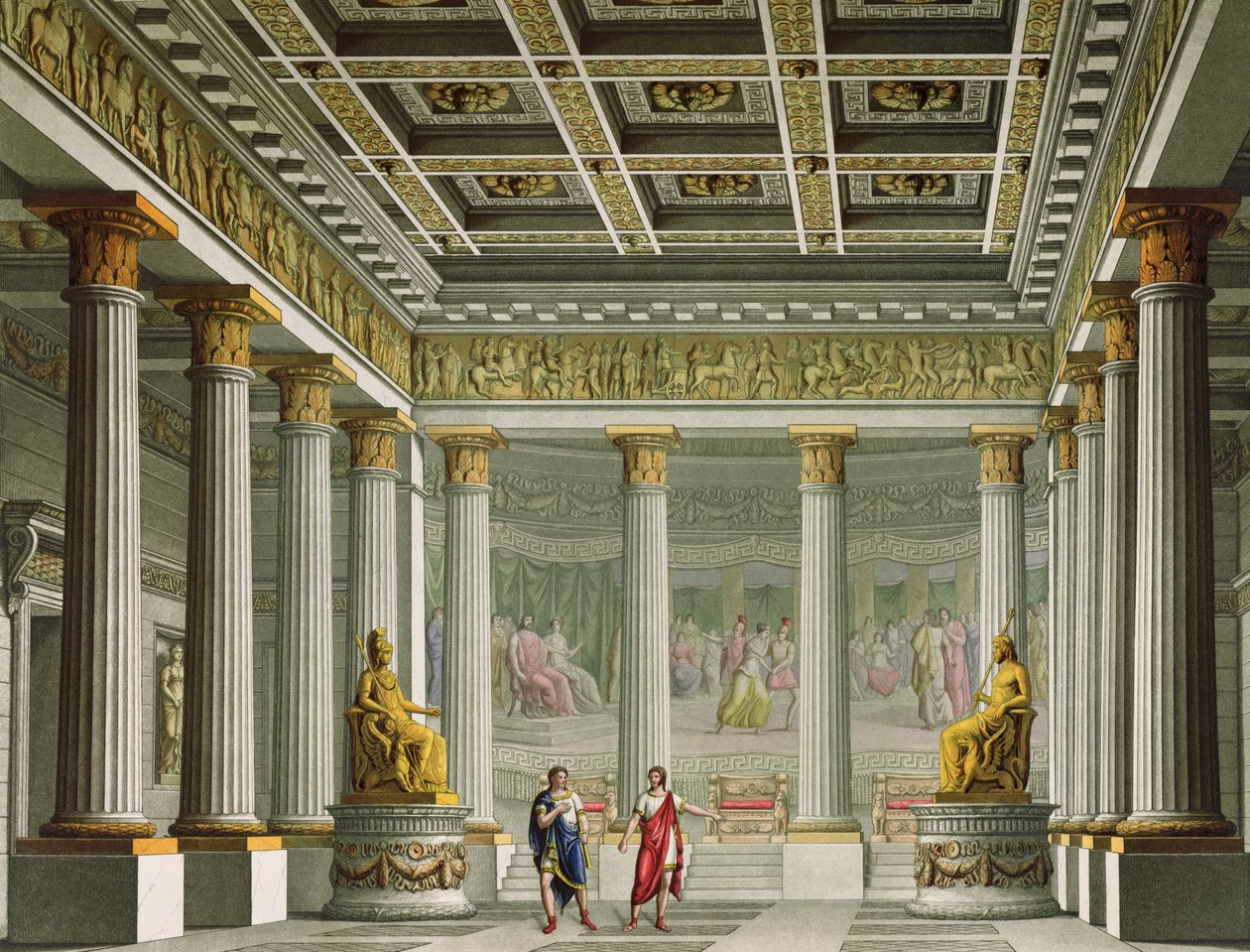 La Sala de Audiencias en el Palacio de Egisto, diseño para el ballet 