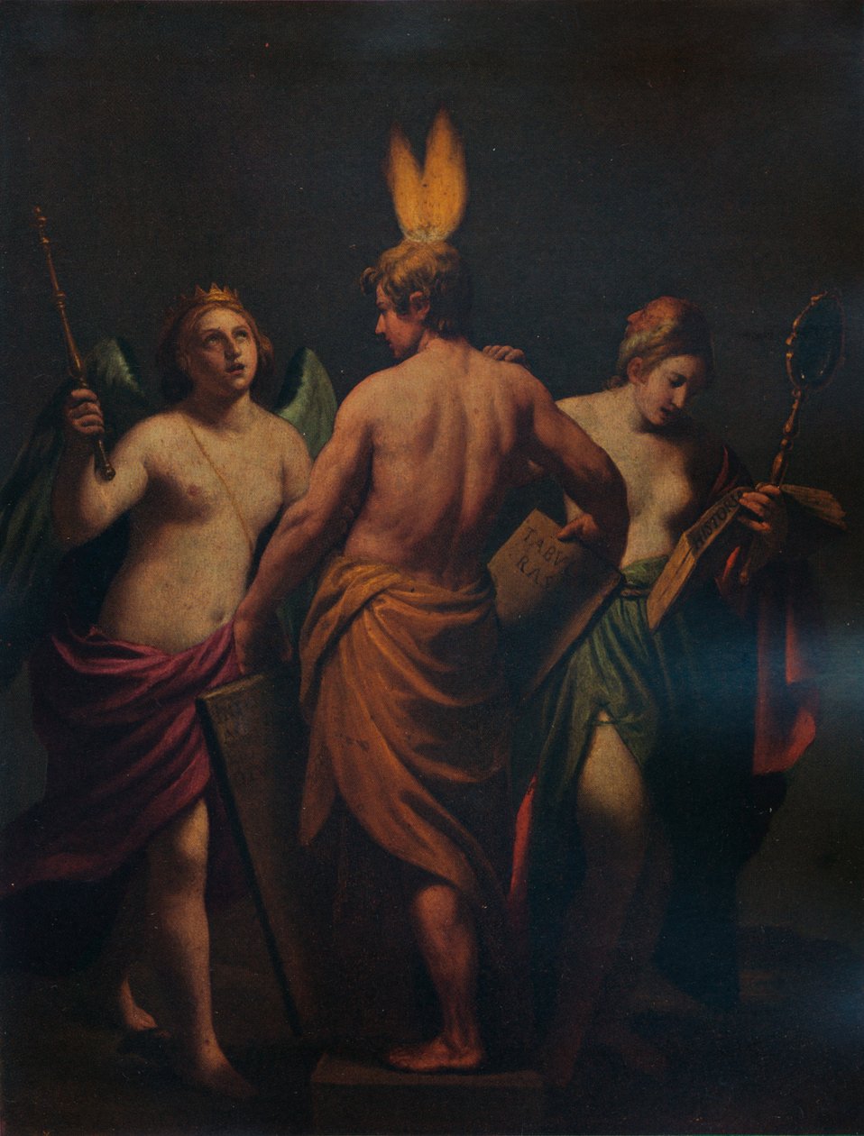 Filosofía, Historia y Prudencia despertando la mente al deseo de conocimiento, c1624, 1938 de Alessandro Turchi
