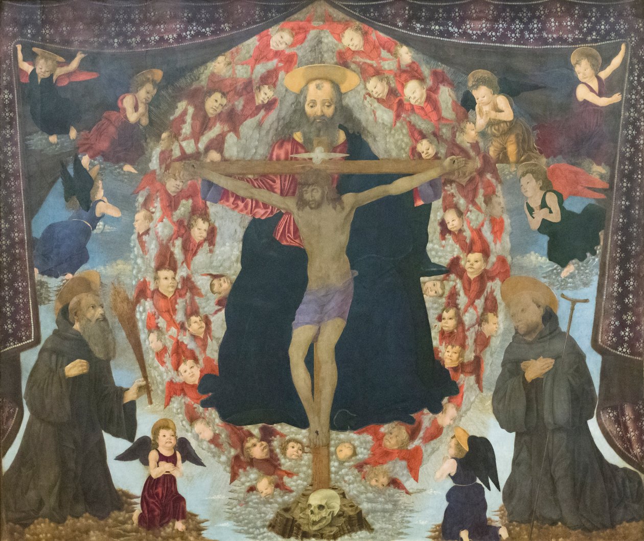 La Trinidad de san Benito y Giovanni Gualberto de Alessio Baldovinetti