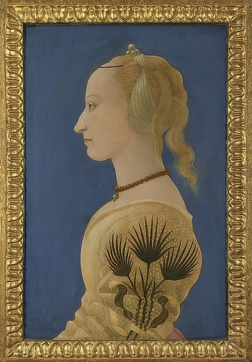 Retrato de una dama. Alrededor de 1465 de Alesso Baldovinetti