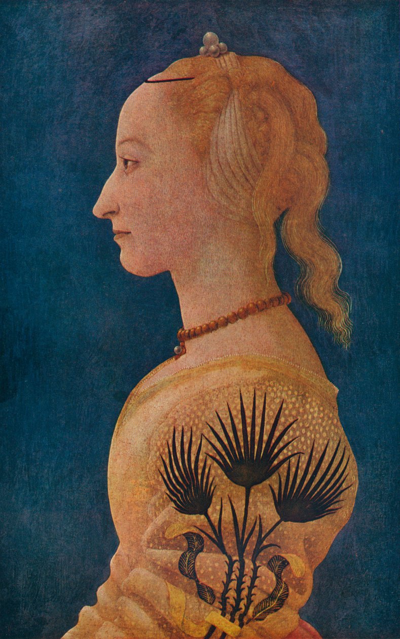 Retrato de una dama, c. 1465 de Alesso Baldovinetti
