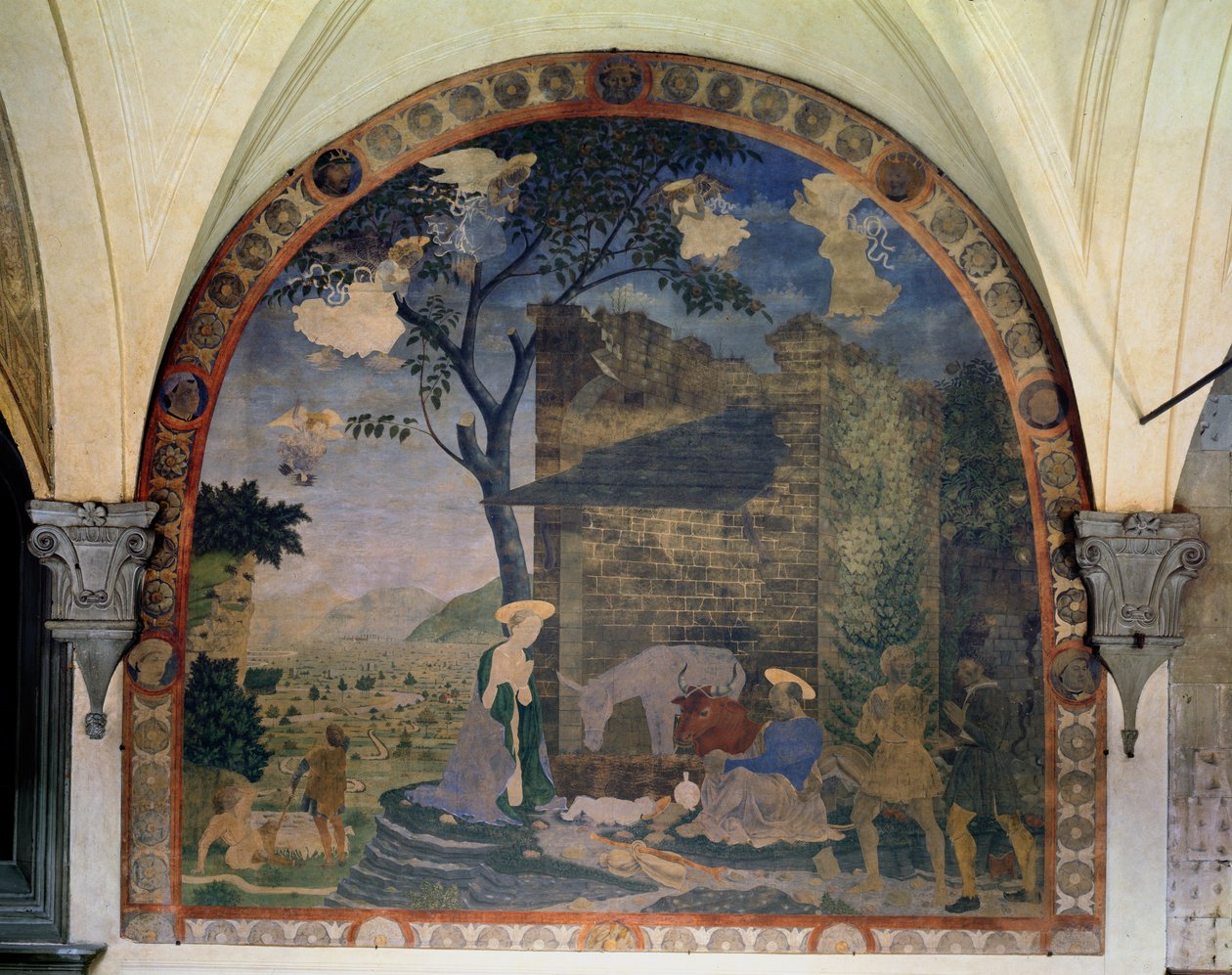 La Natividad, 1460-62 de Alesso Baldovinetti