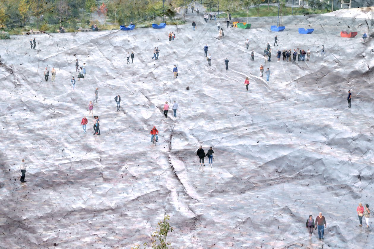 hielo y papel de Alex Caminker