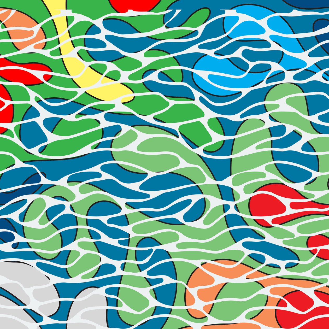 Fondo de piscina, 2017 de Alex Caminker