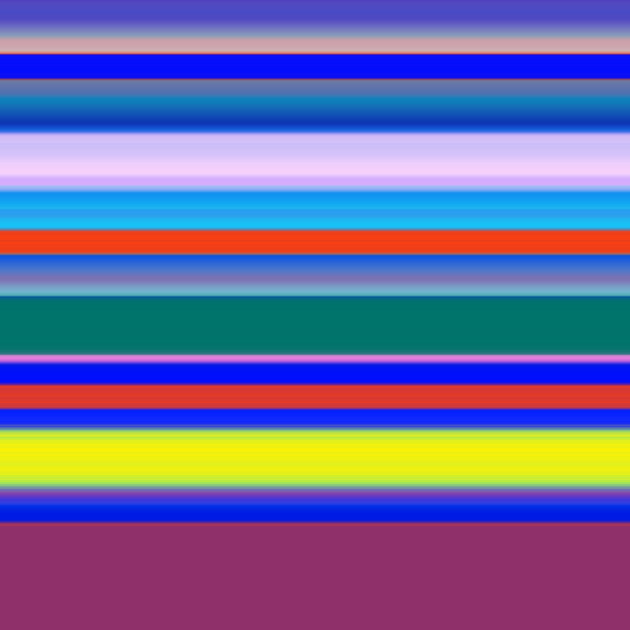 rayas-cuerdas multicolores, 2019 de Alex Caminker