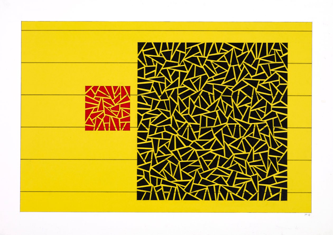 Equilibrio en campo amarillo de Alex Dunn