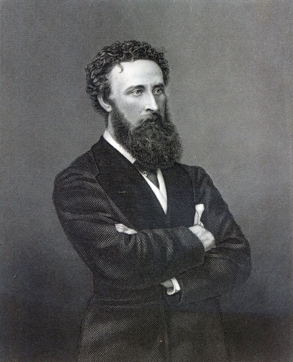 Lord Lytton, grabado por Edward Stodart de Alexander Bassano