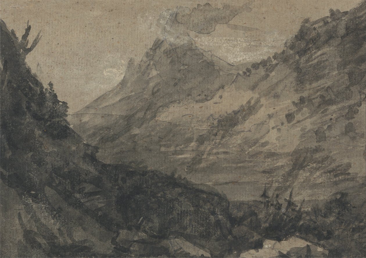 Paisaje montañoso de Alexander Cozens
