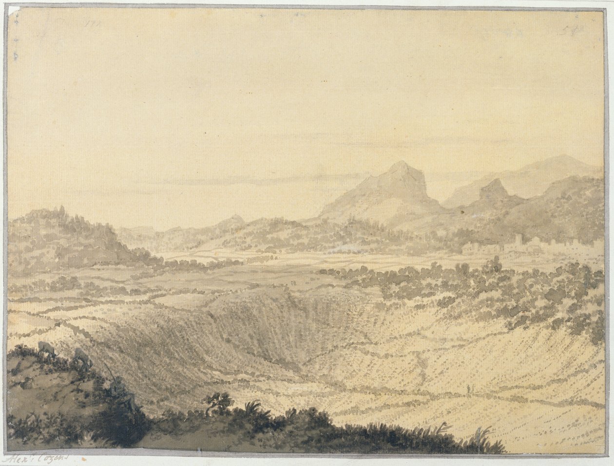Paisaje Rocoso de Alexander Cozens