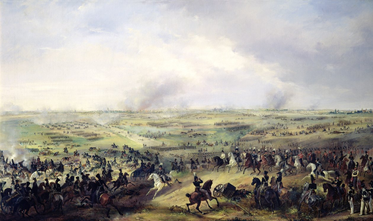La batalla de Leipzig, 16-19 de octubre de 1813 de Alexander Ivanovich Sauerweid