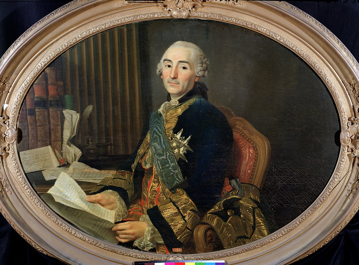 Cesar-Gabriel de Choiseul-Chevigny (1712-85) Duque de Praslin, 1763 de Alexander Roslin