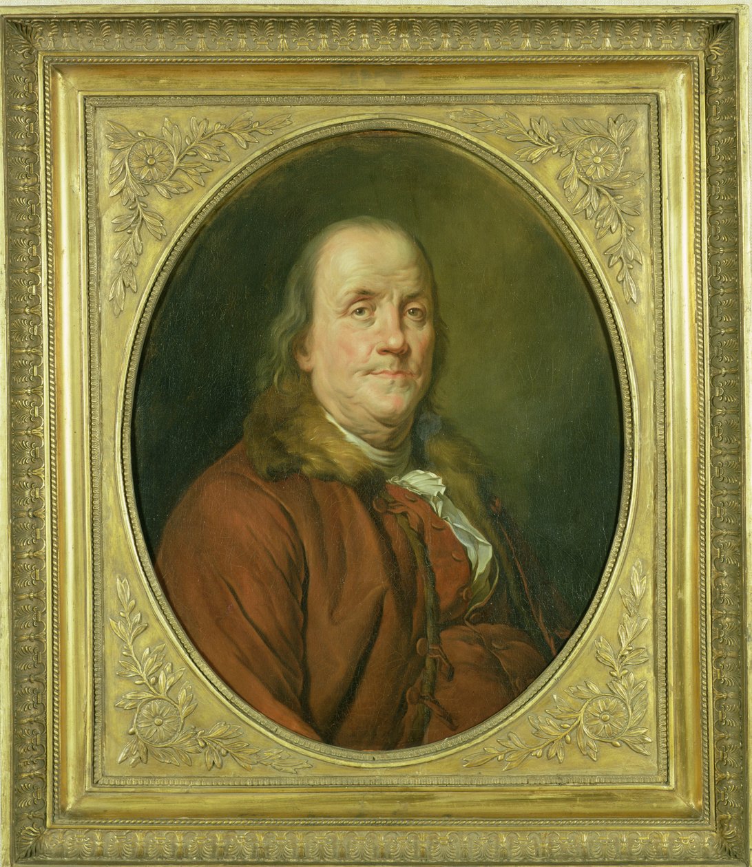 Retrato de Benjamin Franklin, después de un retrato de Joseph Siffrede-Duplessis (1725-1802) c.1780-90 de Alexander Roslin