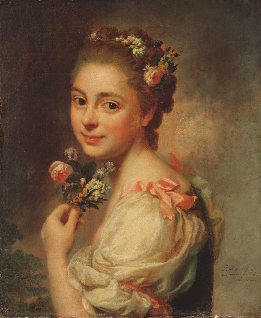 Retrato de la esposa del artista, Marie Suzanne, 1763 de Alexander Roslin