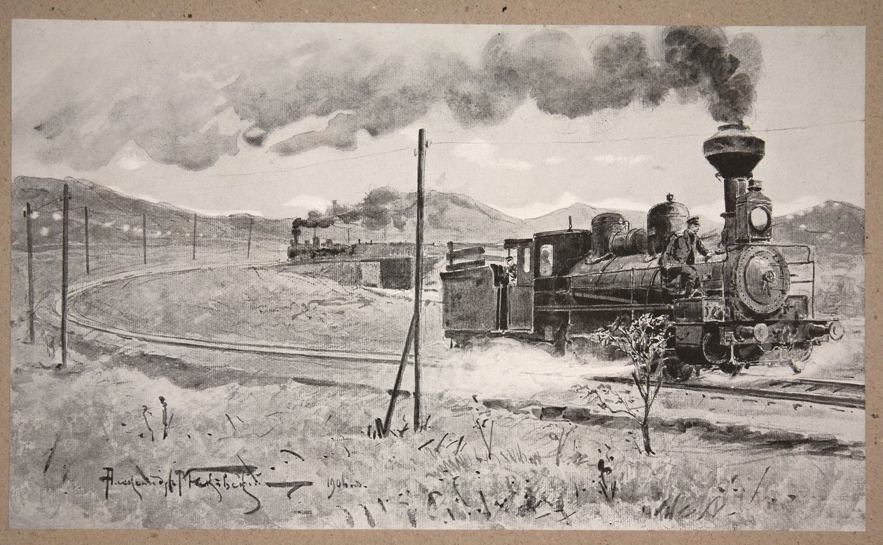 Carga de municiones conducida bajo fuego enemigo de Liao-Yang a Port Arthur por el Teniente Coronel Spiridonoff, 25 de abril de 1904, ilustración de 