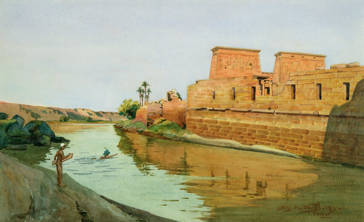 Philae en el Nilo de Alexander West