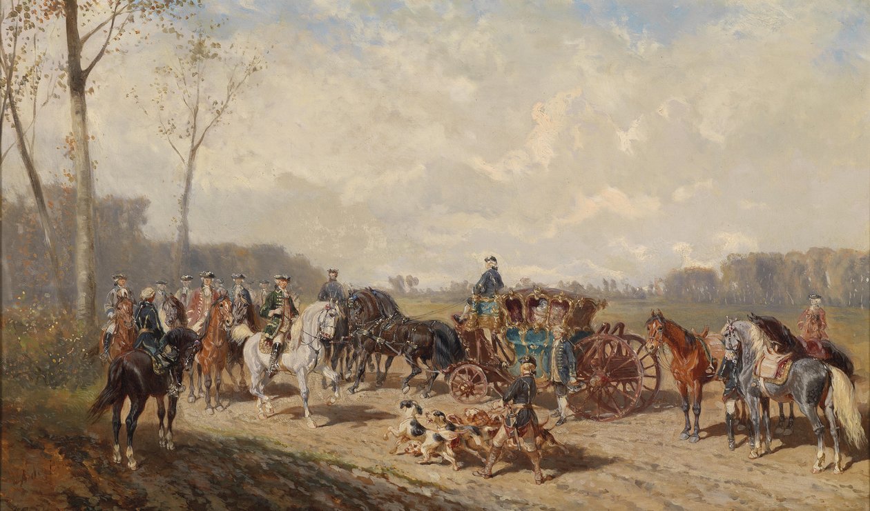 Encuentro durante el paseo de Alexander von Bensa