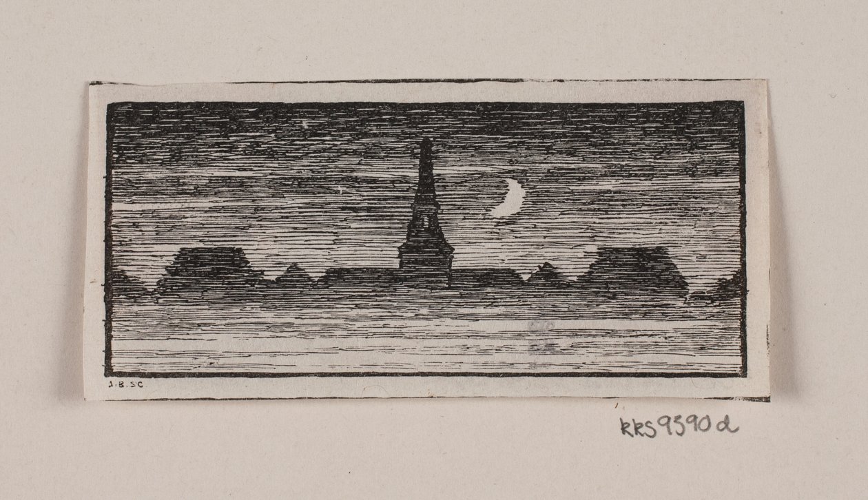Danés:  Viñeta para "Posthuset i Hirschholm" de H. Hertz de Alexander Blom