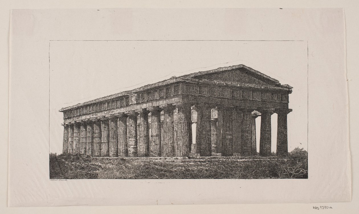 Templo de Poseidón en Paestum de Alexander Blom