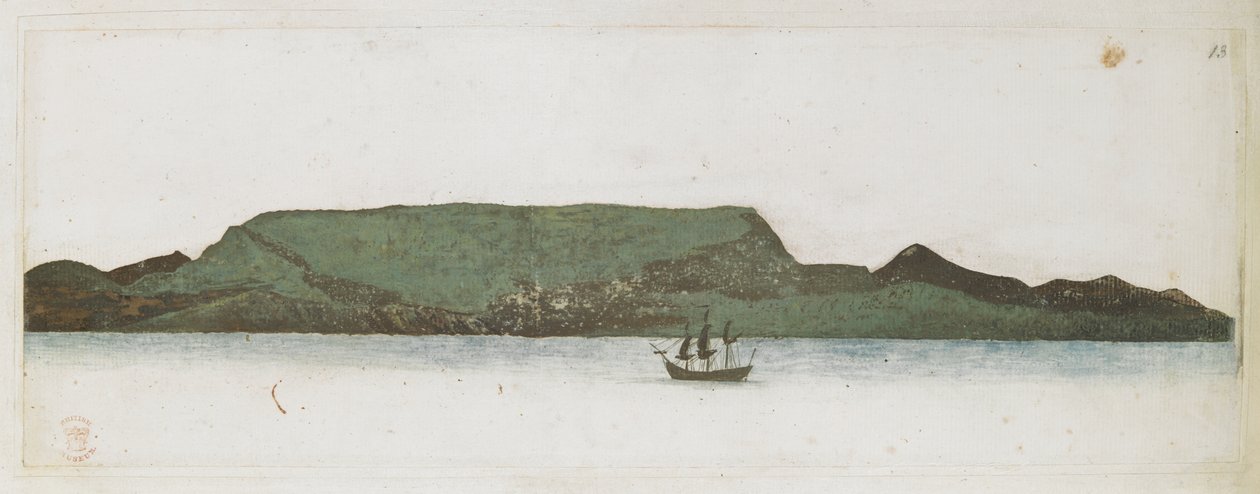 Agregar MS 15507 f.13 Endeavour, frente a las costas de Tierra del Fuego de Alexander Buchan
