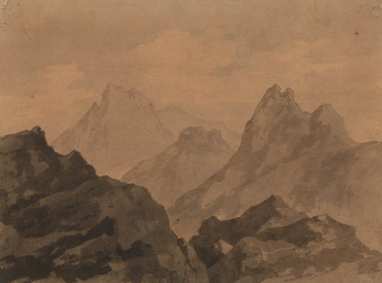 Cumbres (Un estudio sobre la montaña) de Alexander Cozens