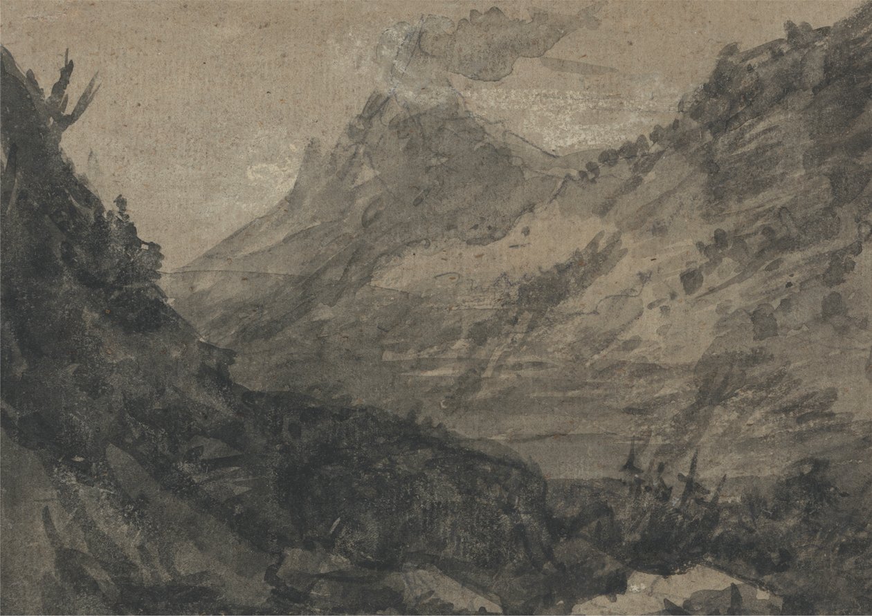 Paisaje montañoso de Alexander Cozens