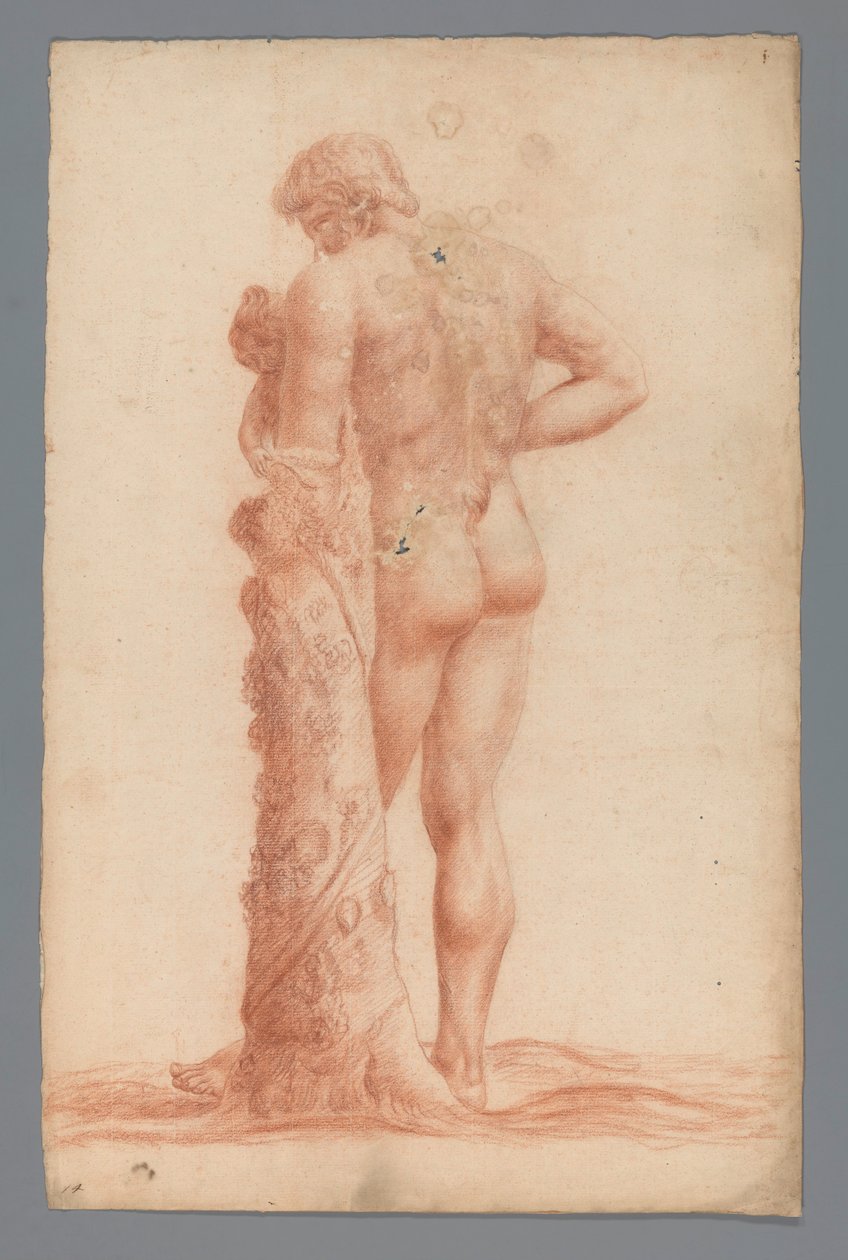 Estudio de la imagen de un hombre de pie con un niño de Alexander Cranendoncq
