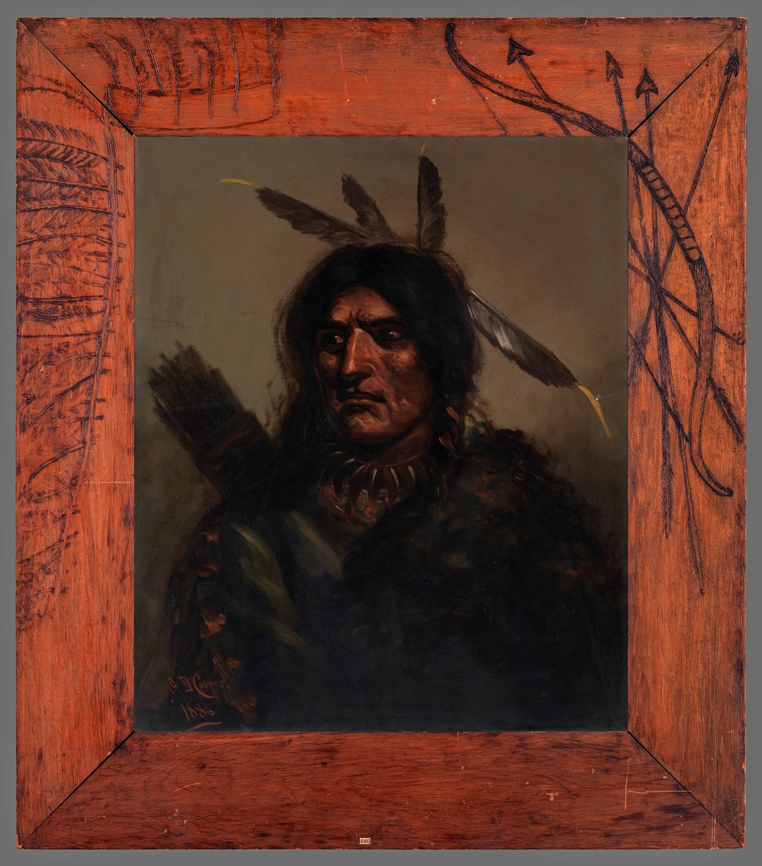 Hombre indio con carcaj de Alexander Davis Cooper