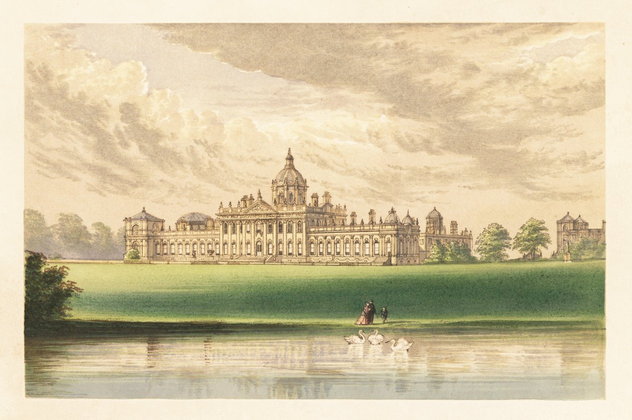 Castle Howard, Yorkshire, Inglaterra. ,1880 (grabado) de Alexander Francis (after) Lydon