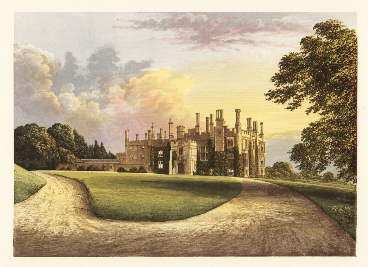 Eggesford House, Devon, Inglaterra. ,1880 (grabado) de Alexander Francis (after) Lydon
