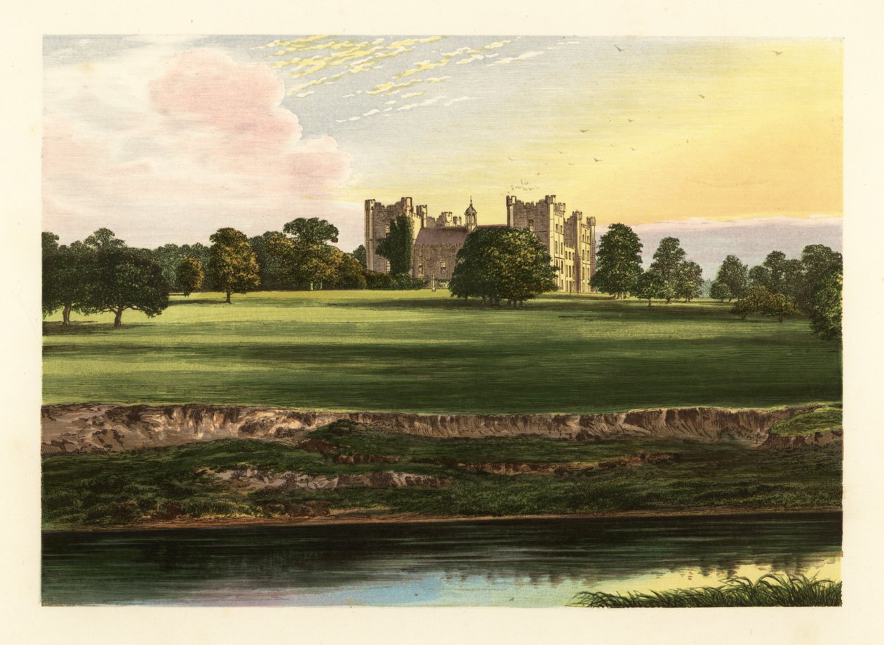 Castillo de Lumley, Durham, Inglaterra. de Alexander Francis (after) Lydon