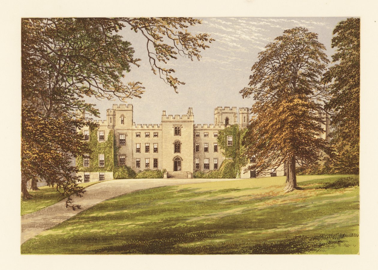 Castillo de Mulgrave, Yorkshire, Inglaterra. de Alexander Francis (after) Lydon
