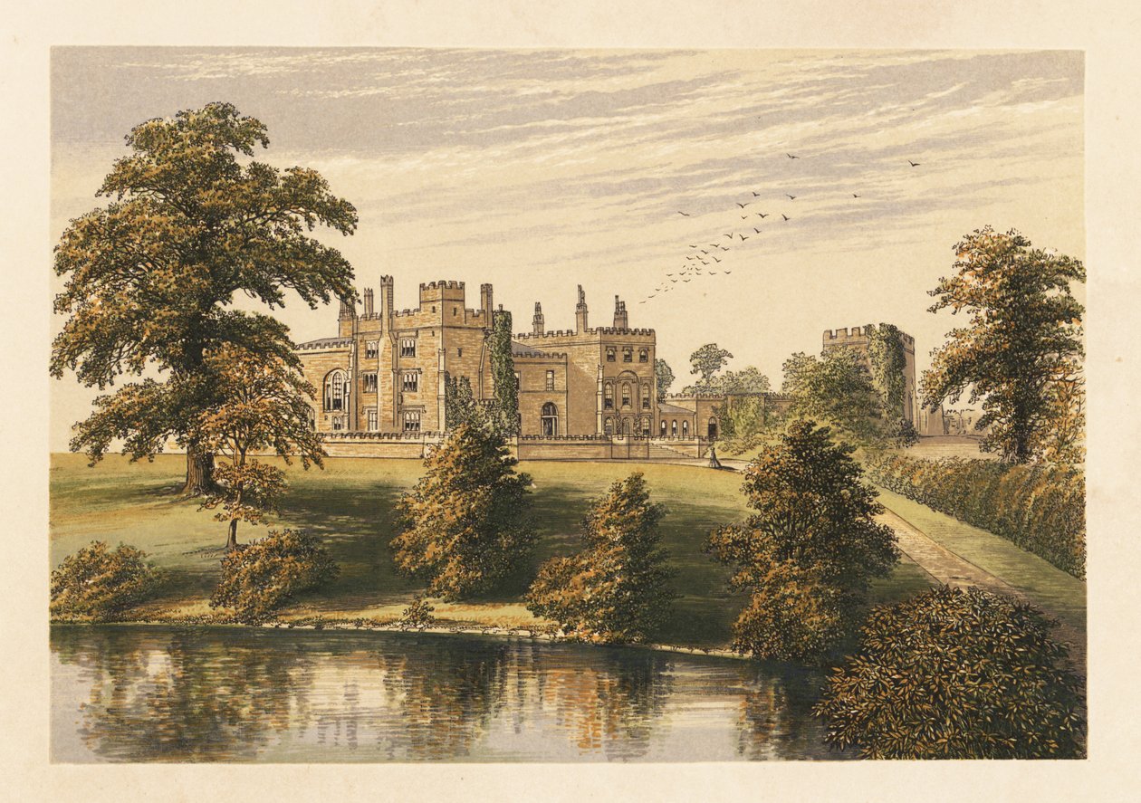 Castillo de Ripley, Yorkshire, Inglaterra. ,1880 (grabado) de Alexander Francis (after) Lydon