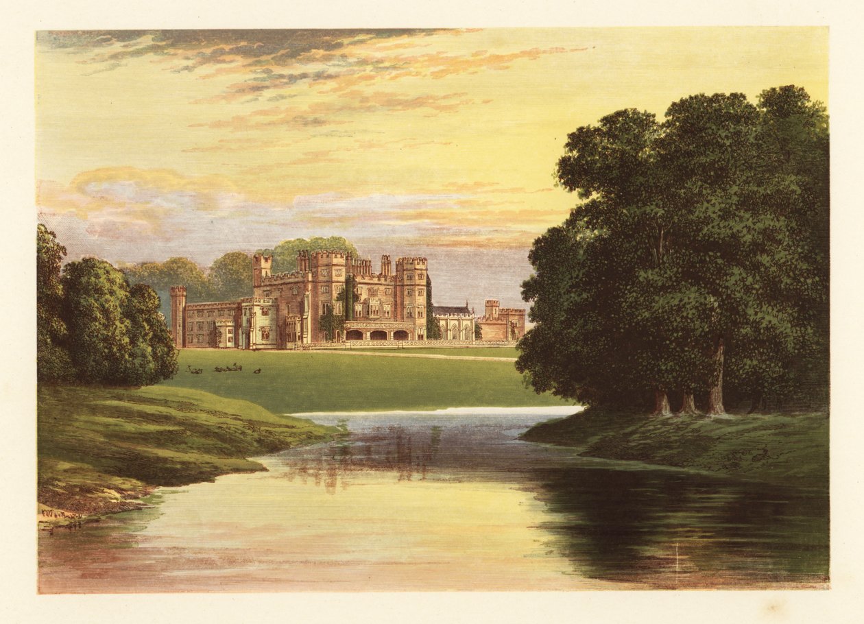 Castillo de Sundorne, Shropshire, Inglaterra. ,1880 (grabado) de Alexander Francis (after) Lydon