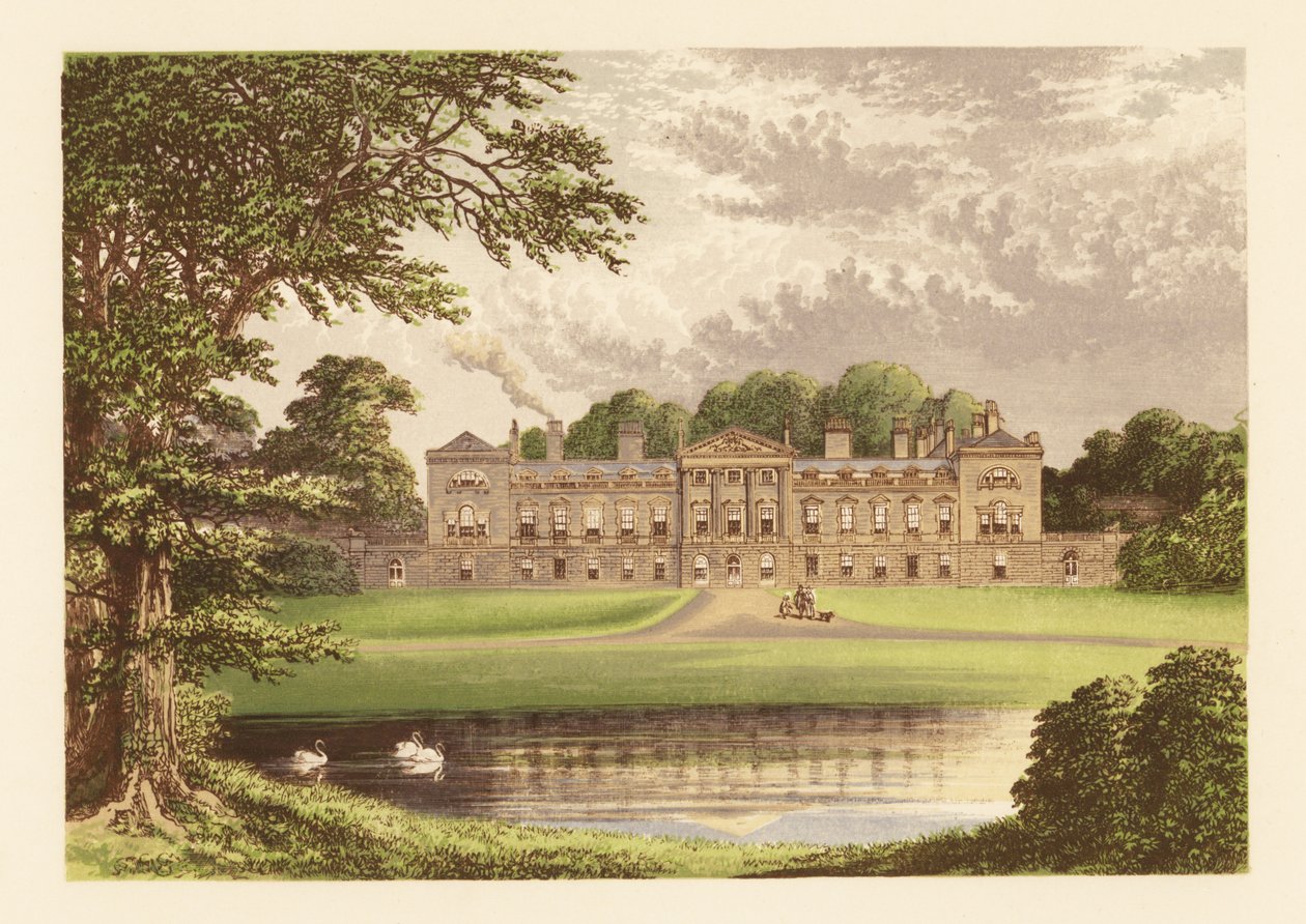 Abadía de Woburn, Bedfordshire, Inglaterra. de Alexander Francis (after) Lydon