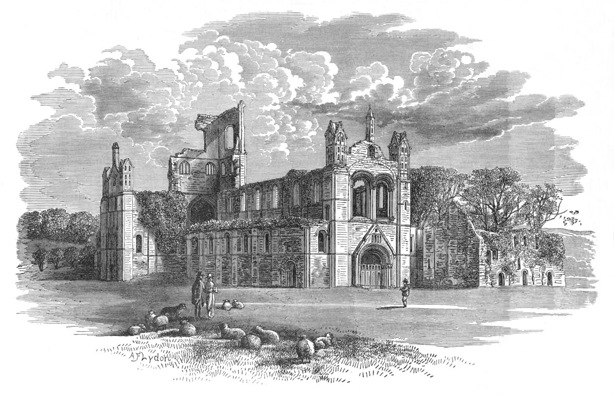 Desde el noroeste, Abadía de Kirkstall, c1880, 1897 de Alexander Francis Lydon