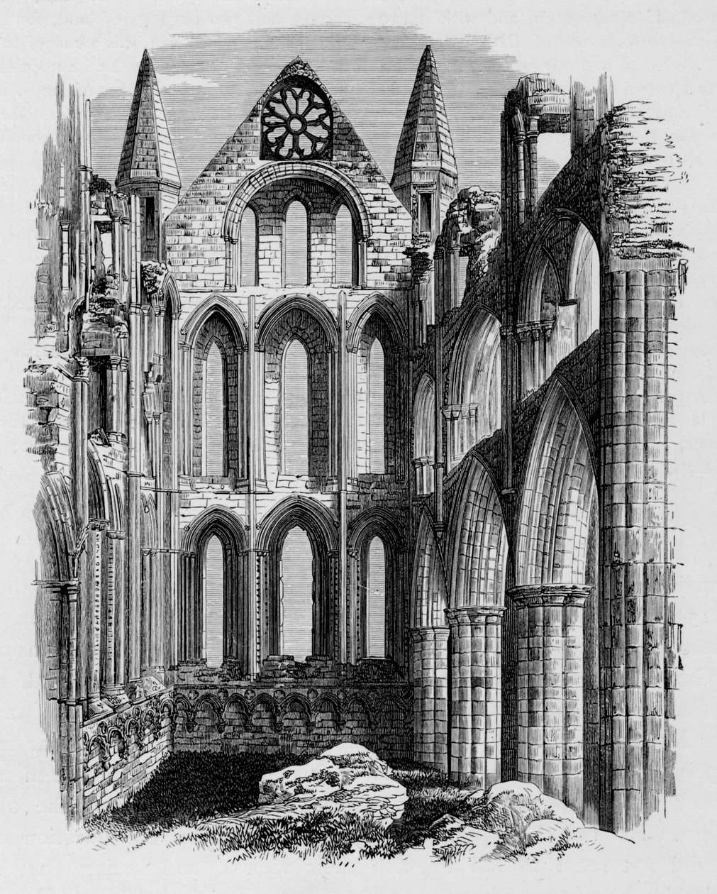Transepto norte, Abadía de Whitby, c1880, 1897 de Alexander Francis Lydon