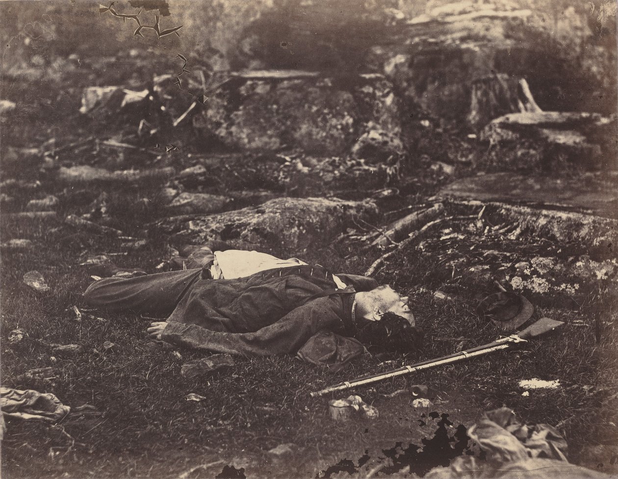 El último sueño de un francotirador, Gettysburg, Pensilvania de Alexander Gardner
