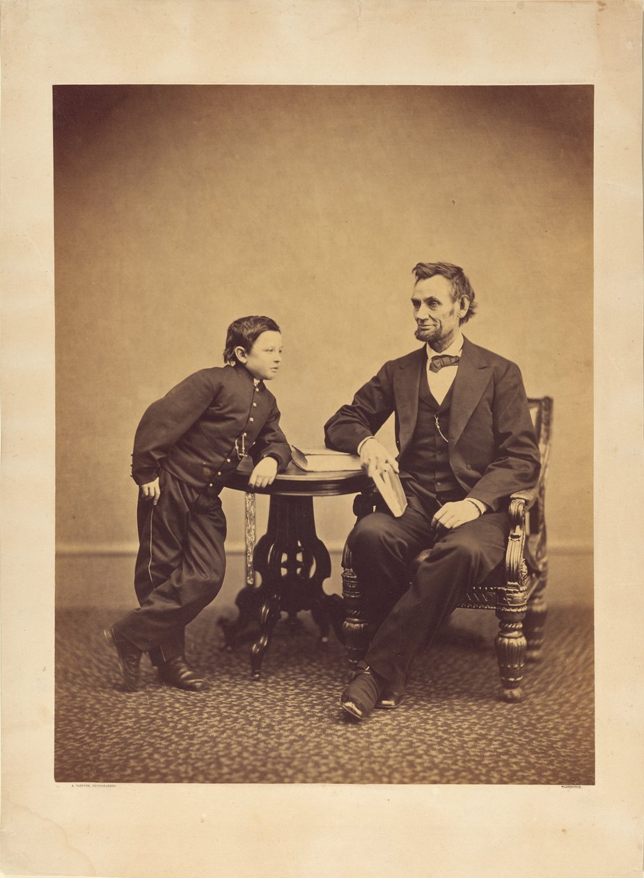 [Abraham Lincoln y su hijo Thomas (Tad)] de Alexander Gardner
