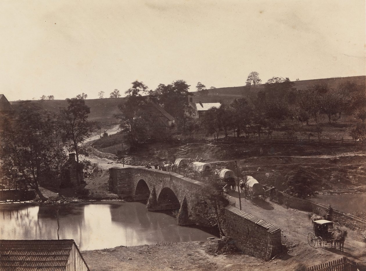 Puente de Antietam, en la carretera de Sharpsburgh y Boonsboro, No. 3, septiembre de 1862 de Alexander Gardner
