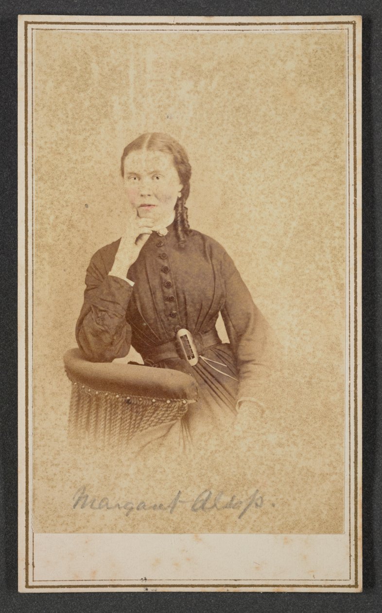 Retrato de carte-de-visite de Margaret Alsop, ca. 1865 de Alexander Gardner