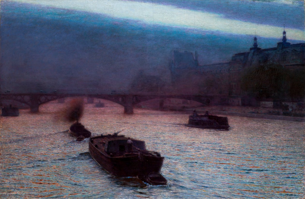Tarde en el Sena de Alexander Gierymski