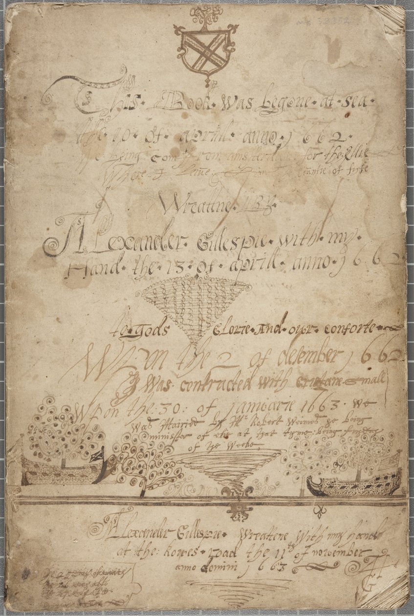 Diario de Alexander Gillespie, 1662-85 de Alexander Gillespie