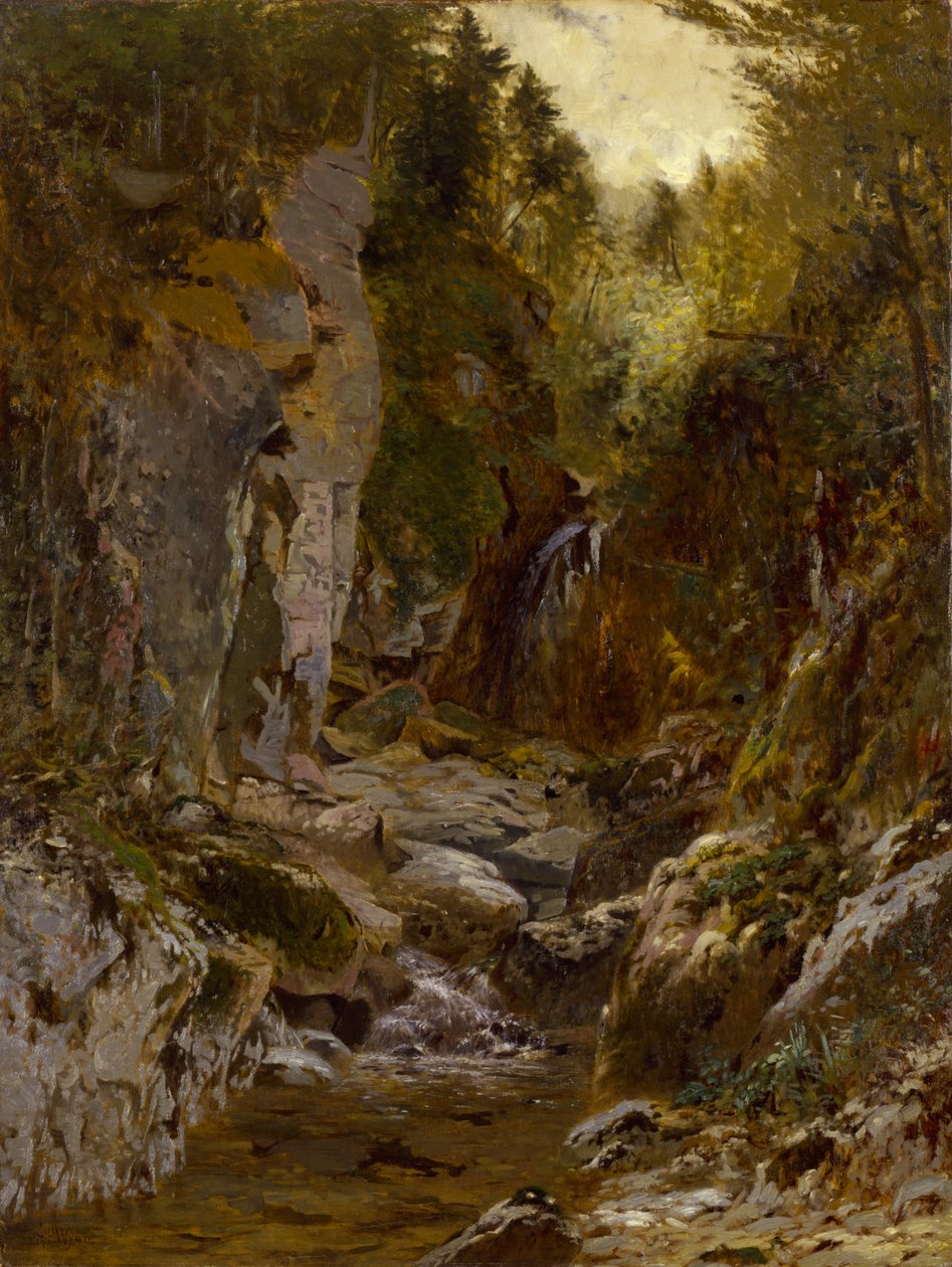 El Flume, Río Opalescent, Adirondacks de Alexander Helwig Wyant
