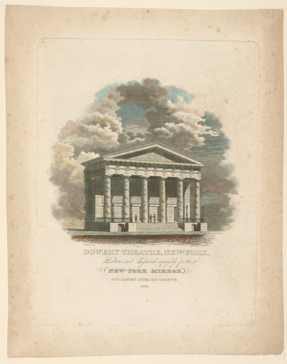 Teatro Bowery, Nueva York, NY de Alexander Jackson Davis