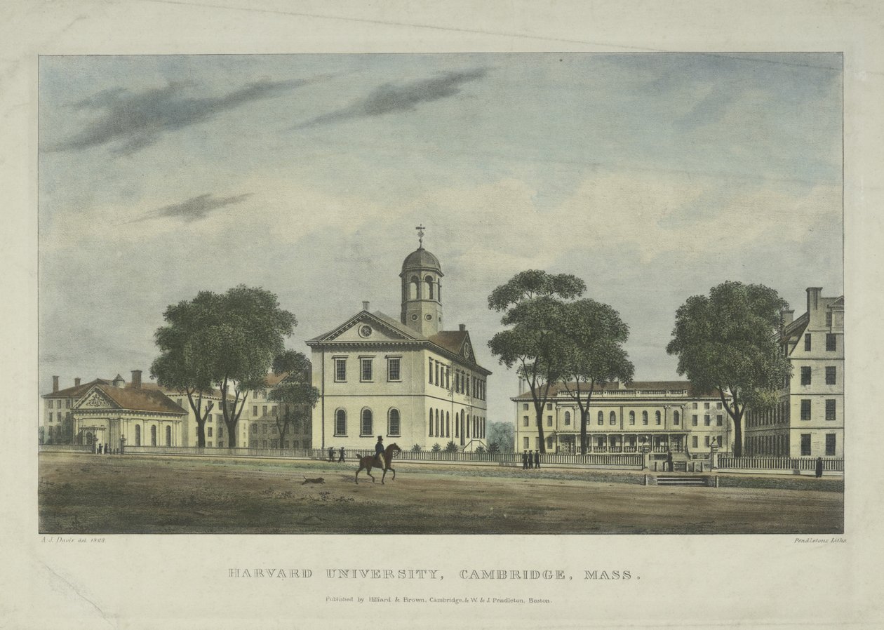 Universidad de Harvard, Cambridge, Mass., 1828 de Alexander Jackson Davis