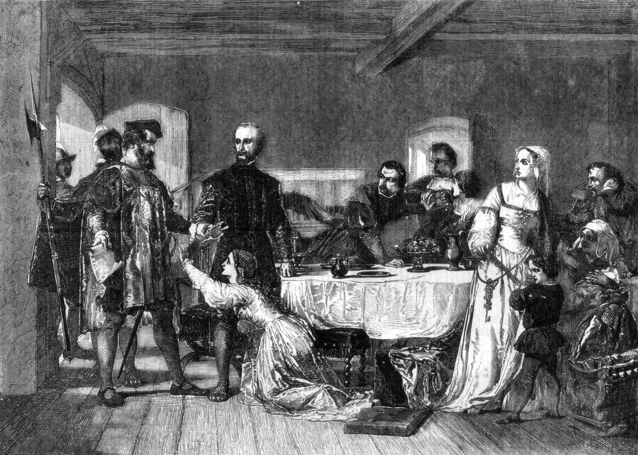 El arresto de John Brown de Ashford, un lolardo, 1517 de Alexander Johnston
