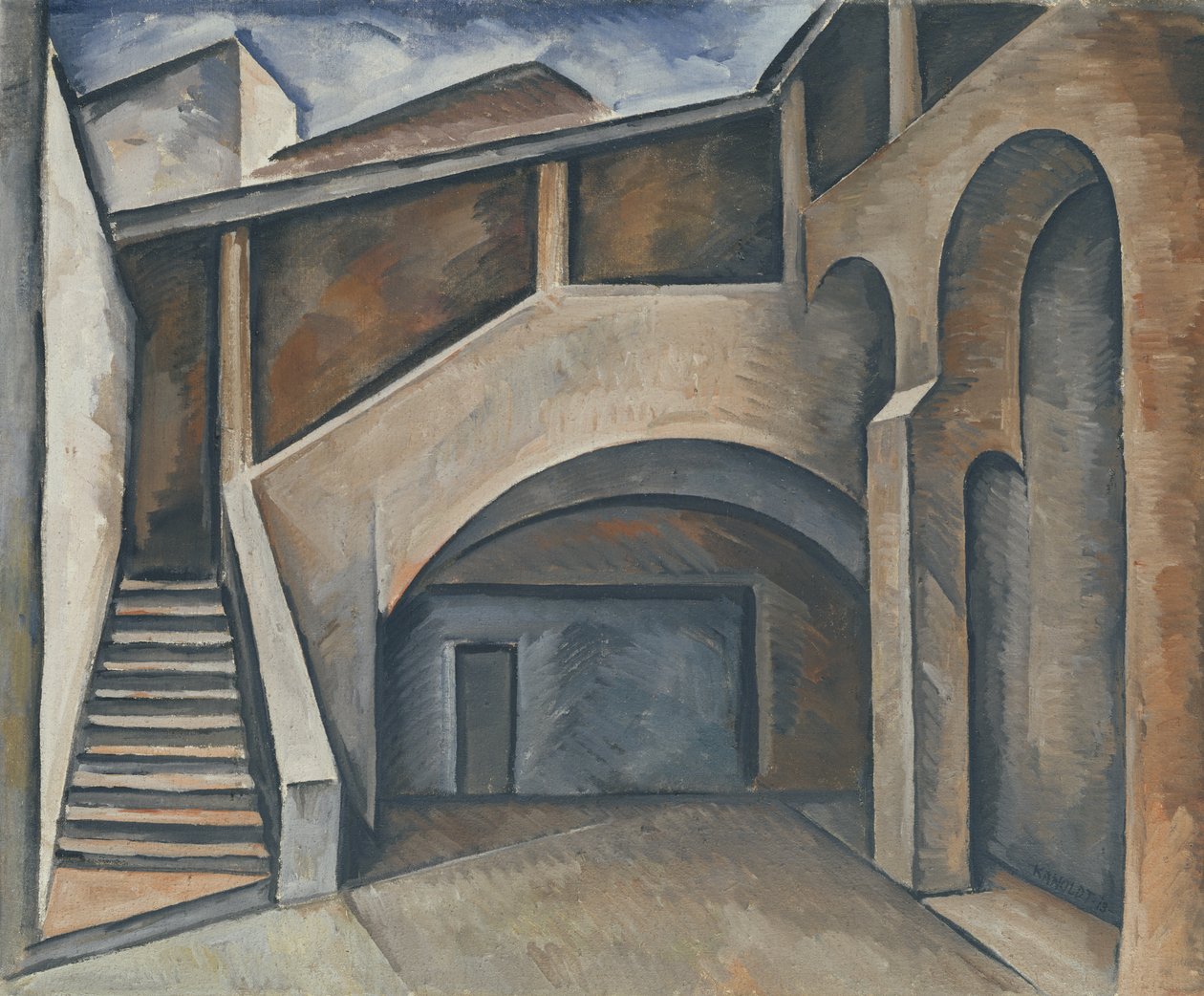 Patio de Alexander Kanoldt